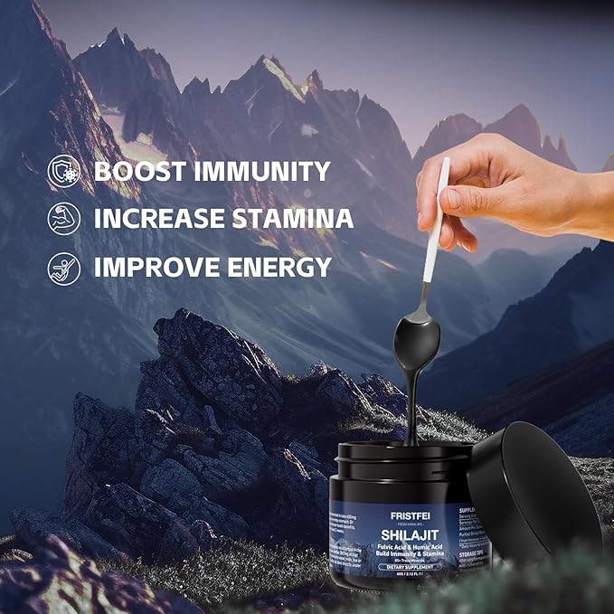 100% Pure Shilajit Resin - Organic Himalayan Shilajit for Men & Women | Rich in Fulvic Acid & 85+ Trace Minerals | Shilajit Pure Himalayan Organic