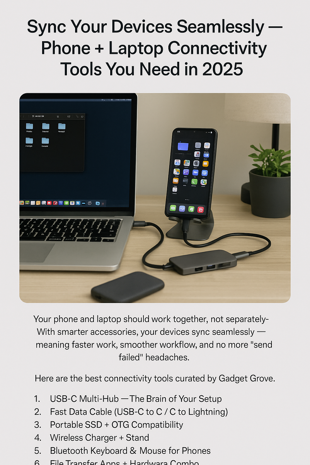 Sync Your Devices Seamlessly — Phone + Laptop Connectivity Tools You Need in 2025