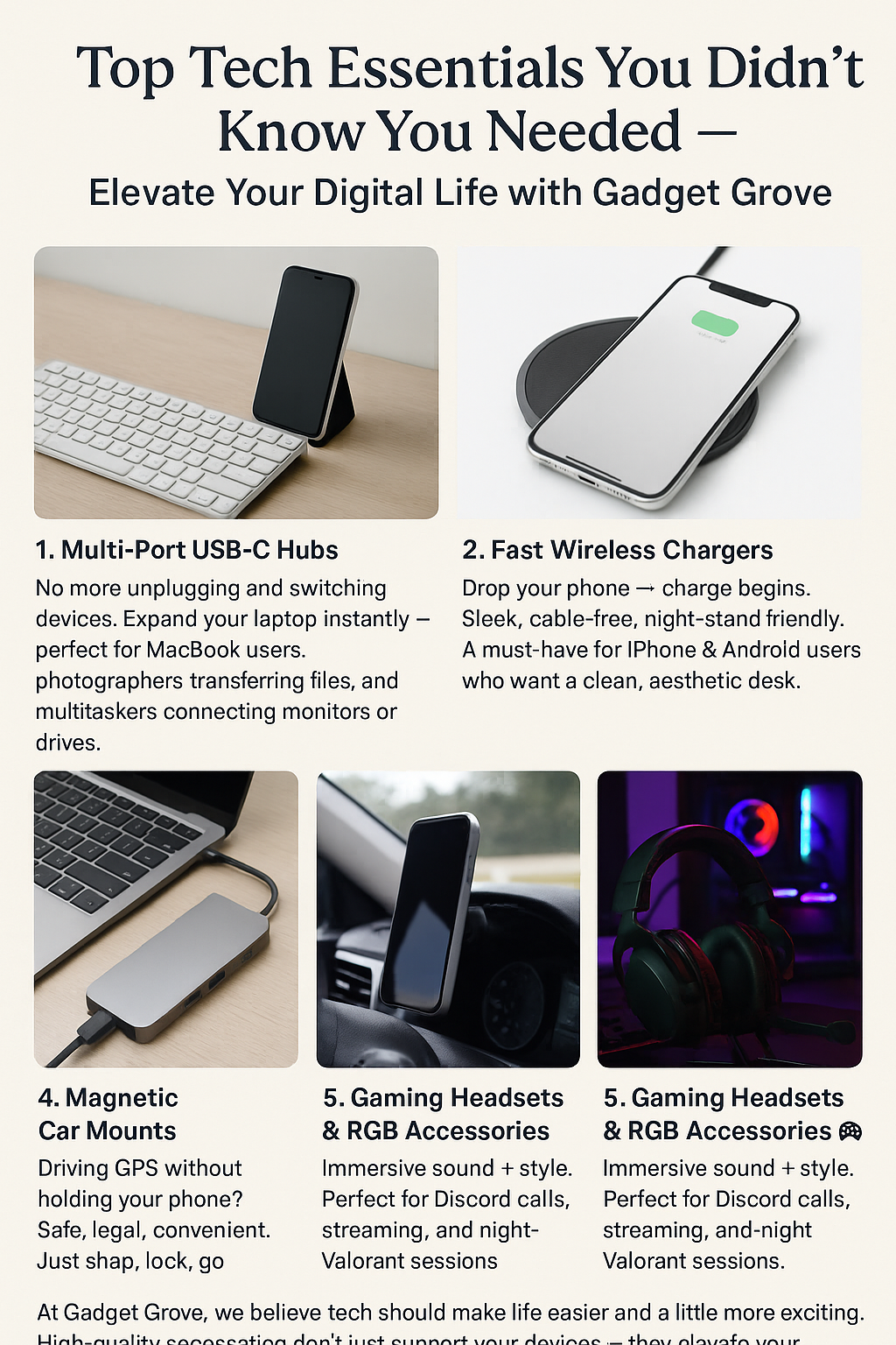 Top Tech Essentials You Didn’t Know You Needed — Elevate Your Digital Life with Gadget Grove