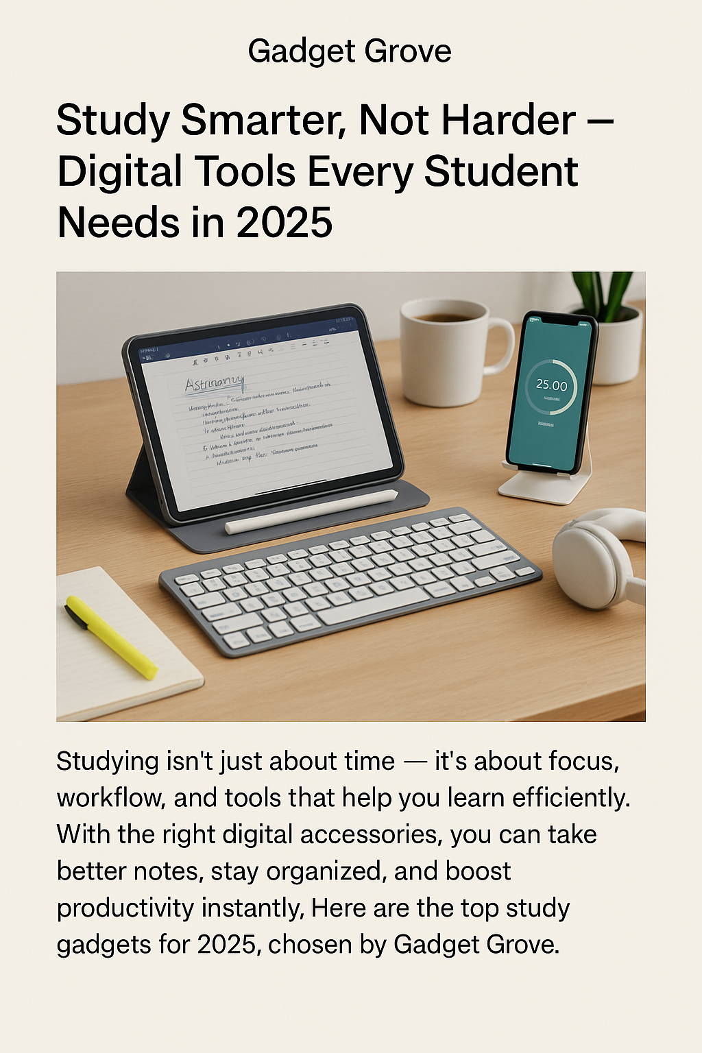 Study Smarter, Not Harder — Digital Tools Every Student Needs in 2025