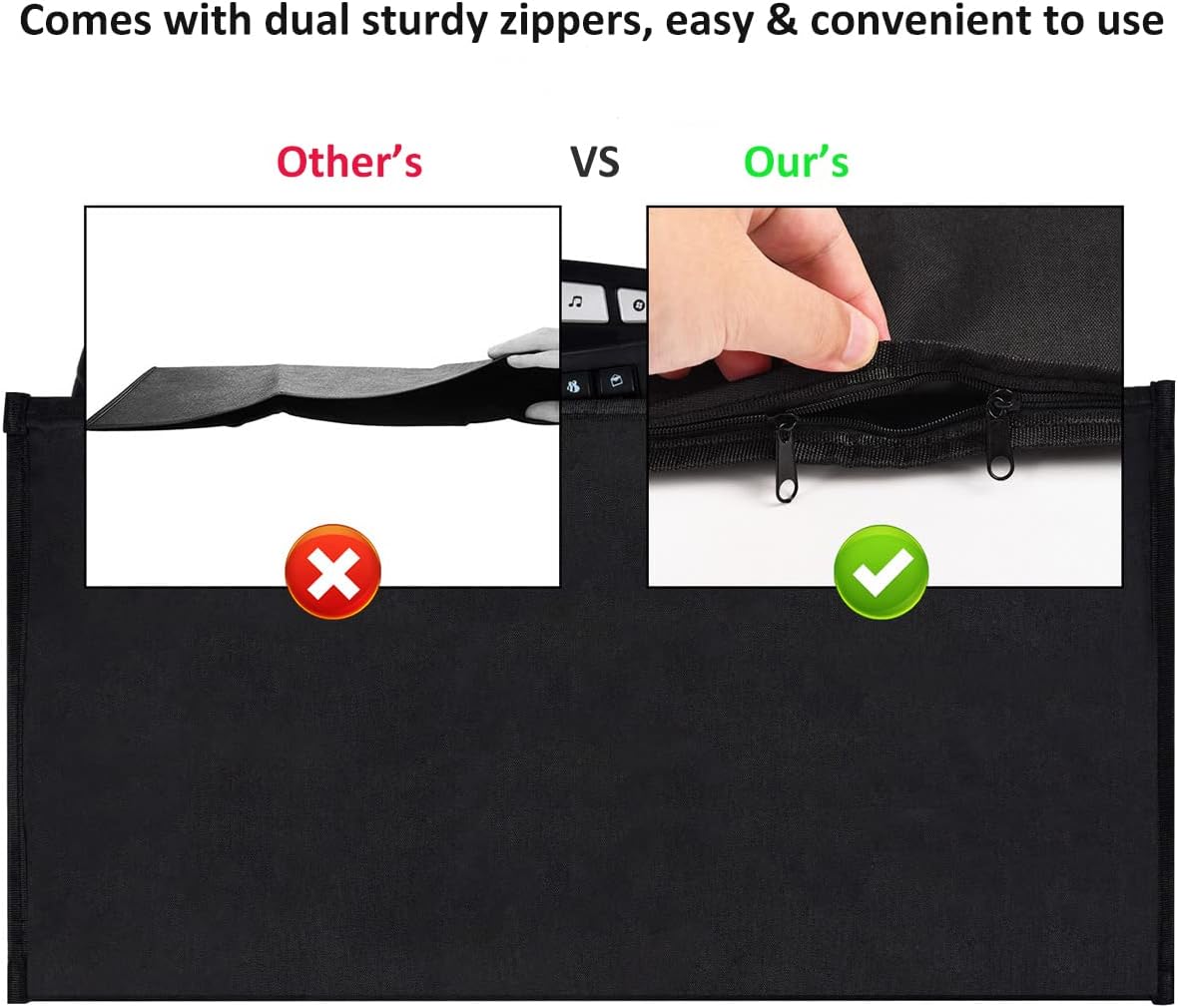 Logitech/Dell/Corsair/Havit/Redragon/Apple Magic Keyboard Dust Cover Pouch Case, Wireless/Wired Computer Gaming PC Keyboard Protector, Black