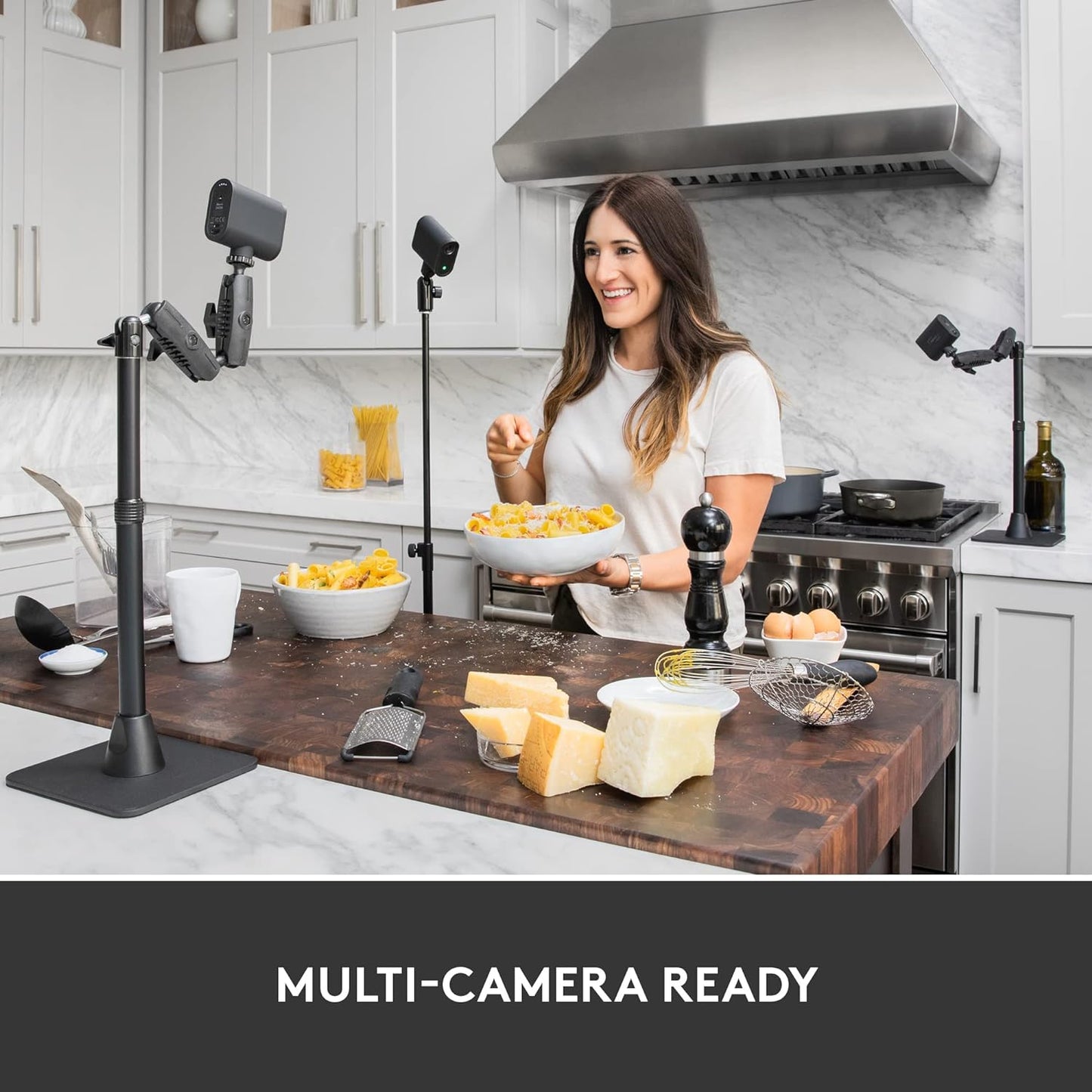 Logitech for Creators Mevo Start 3-Pack Wireless Live Streaming Cameras, for Multi-Camera HD Video,App Control and Stream via Smartphone or Wi-Fi